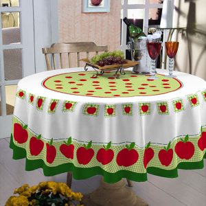 toalha de mesa redonda
